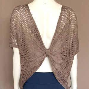 Open back sweater (taupe)
